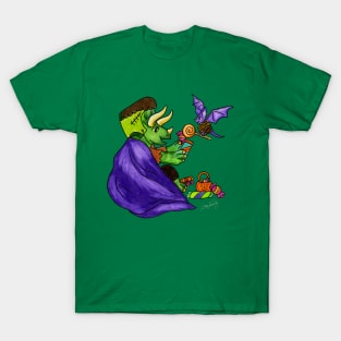 Halloween Triceratops Trick-or-Treat T-Shirt